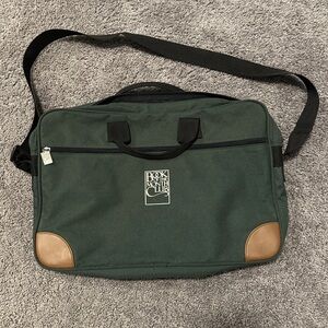 Vintage Book Of The Month Club Green Collectible Duffel Bag Attache Laptop Case